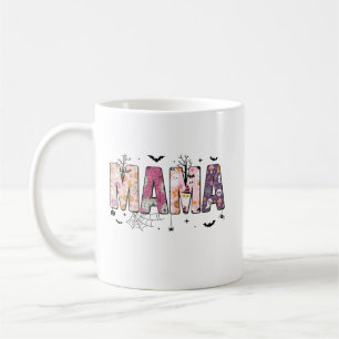 Pastel Ghost and Pumpkin Mama Coffee Cup Koffiemok