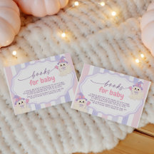 Pastel Ghost Boeken voor Baby Verzoekkaart