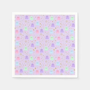 Pastel Ghost Halloween Papieren Servetten - Schatt