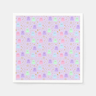 Pastel Ghost Halloween Papieren Servetten - Schatt