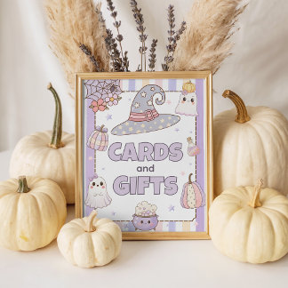 Pastel Ghost Kaarten en Cadeaus Tafelbord 8x10 Reclamebord Met Voetstuk