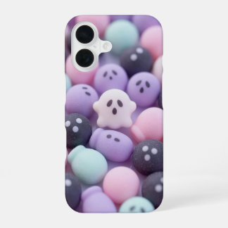Pastel Ghost Marshmallows Halloween Case iPhone 16 Hoesje