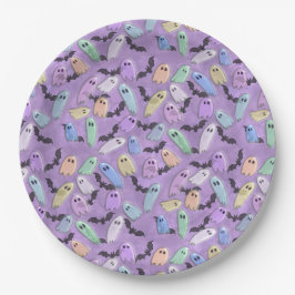 Pastel Ghost Party Papieren Bordje