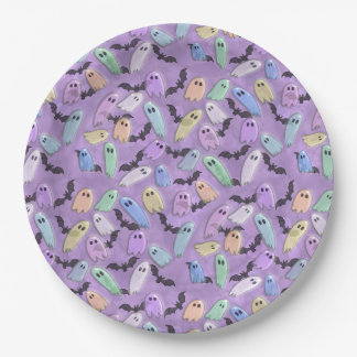 Pastel Ghost Party Papieren Bordje