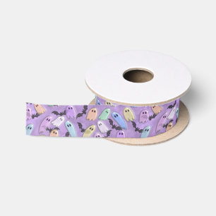 Pastel Ghost Party Satijnen Lint