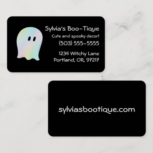  Pastel Ghost-Visitekaartje Visitekaartje (Voorkant / Achterkant)