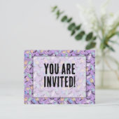 Pastel Ghosties Party Uitnodigen Uitnodiging Briefkaart (Staand voorkant)