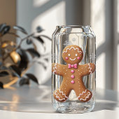 Pastel Gingerbread Christmas Blikvorm Glas