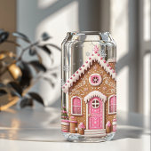 Pastel Gingerbread Christmas Blikvorm Glas