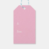 Pastel GingerBrood House kerstcadeau Label Cadeaulabel (Achterkant)