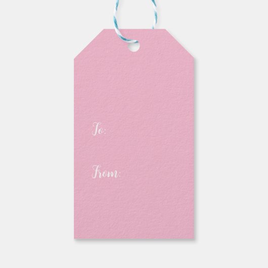 Pastel GingerBrood House kerstcadeau Label Cadeaulabel (Achterkant)