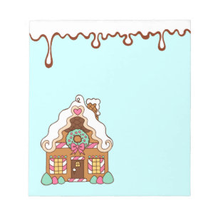 Pastel Gingerbrood House Notitieblok