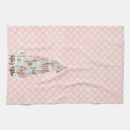 Pastel Gingerbrood Suiker Cake Kitchen Towel Theedoek