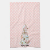 Pastel Gingerbrood Suiker Cake Kitchen Towel Theedoek (Verticaal)
