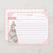 Pastel Gingerbrood Suiker Cake Recipe Kaart (Voorkant / Achterkant)