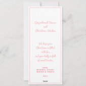 Pastel Gingerbrood Suiker Castle Cake Feestdagenkaart (Achterkant)