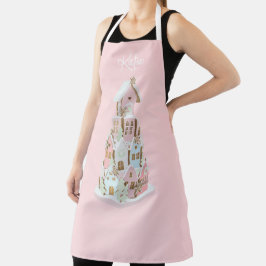 Pastel Gingerbrood Suiker Castle Cake Schort