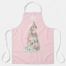 Pastel Gingerbrood Suiker Castle Cake Schort
