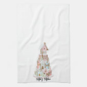 Pastel Gingerbrood Suiker Castle Cake Theedoek (Verticaal)