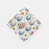 Pastel Gingham Pasen Eier Servetten (Hoek)