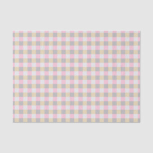 Pastel Gingham Plaid Tissue Paper Tissuepapier