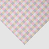 Pastel Gingham Plaid Tissue Paper Tissuepapier (Detail)