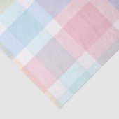 Pastel Gingham – Zachte Watercolor Patroon Tissuepapier (Detail)