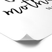 Pastel Giraffe Moeder Baby Eerste Moederdag Nurser Poster (Hoek)