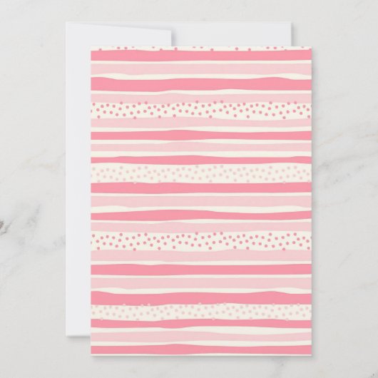 Pastel Girl Dinosaur DinoFour verjaardagsfeestje Kaart (Achterkant)