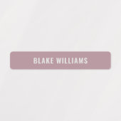 Pastel Girls Neutrale Kleur Gecodeerde Kinder Naam Labels (Design 1)