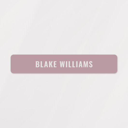 Pastel Girls Neutrale Kleur Gecodeerde Kinder Naam Labels (Design 1)