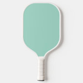 Pastel Girly Groen & Roze Patroon met Initialen Pickleball Paddle (Achterkant)