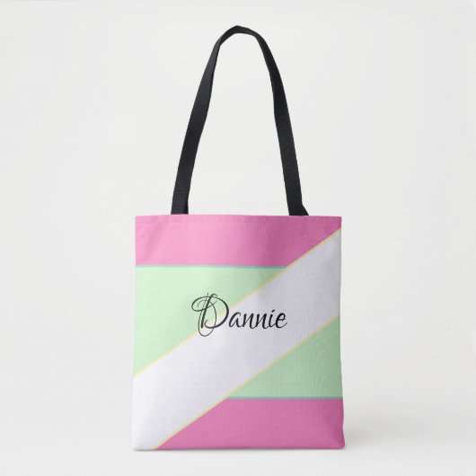pastel Girly Spring Custom Tote Bag (Voorkant)