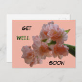 Pastel Gladiolen Aangepaste kaart - Beterschap Pos (Voorkant / Achterkant)