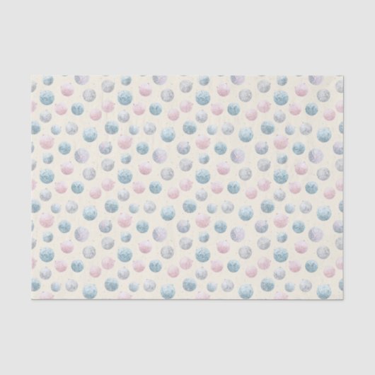 Pastel Glam Disco Bal Ornament Kerstboom Tissuepapier (Voorkant)
