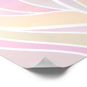 Pastel Glas in lood Abstract Poster (Hoek)