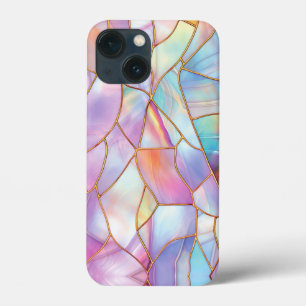 Pastel Glas in lood Gold Lines Case-Mate iPhone Case
