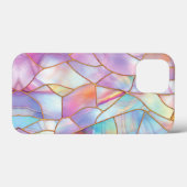 Pastel Glas in lood Gold Lines Case-Mate iPhone Case (Achterkant (horizontaal))
