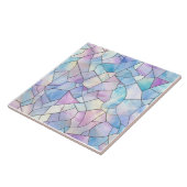 Pastel Glas in Lood Tegeltje (Zijkant)