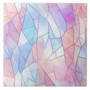Pastel Glas-in-lood Tegeltje