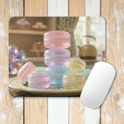 Pastel Glas Macaron Koekjes   Muismat