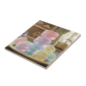 Pastel Glas Macaron Koekjes   Tegeltje (Zijkant)