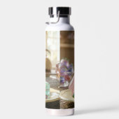 Pastel Glass Macaron Cookies Personalized  Waterfles (Rechts)