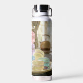 Pastel Glass Macaron Cookies Personalized  Waterfles (Achterkant)