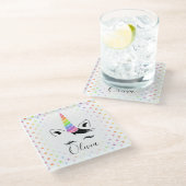 pastel glazen onderzetter (Schuin)