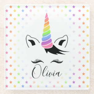 pastel glazen onderzetter