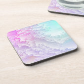 Pastel Glitch Bier Onderzetter (Linkerzijde)