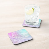 Pastel Glitch Bier Onderzetter (Rechterzijde)