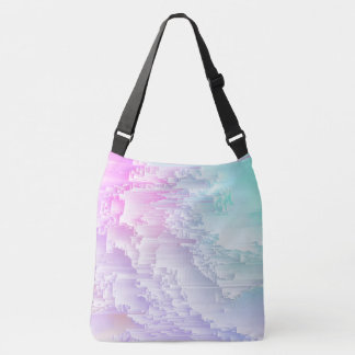 Pastel Glitch Crossbody Tas
