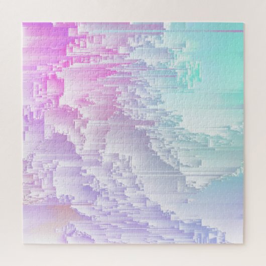 Pastel Glitch Legpuzzel (Verticaal)